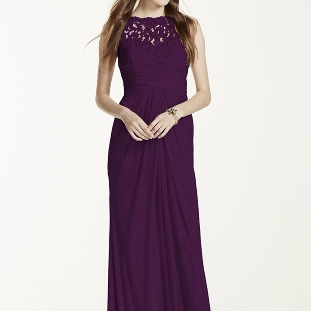 David’s Bridal Bridesmaid Dress -Plum